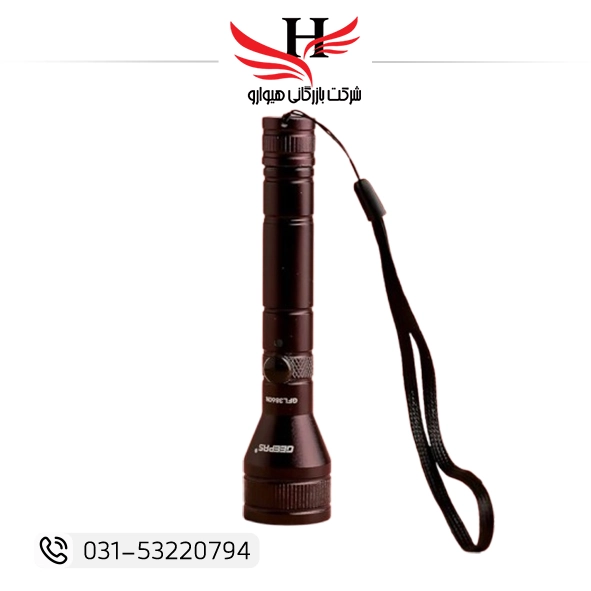چراغ قوه شارژی شکاری GEEPAS GFL3860 با نور LED قوی مناسب شکار و کمپینگ